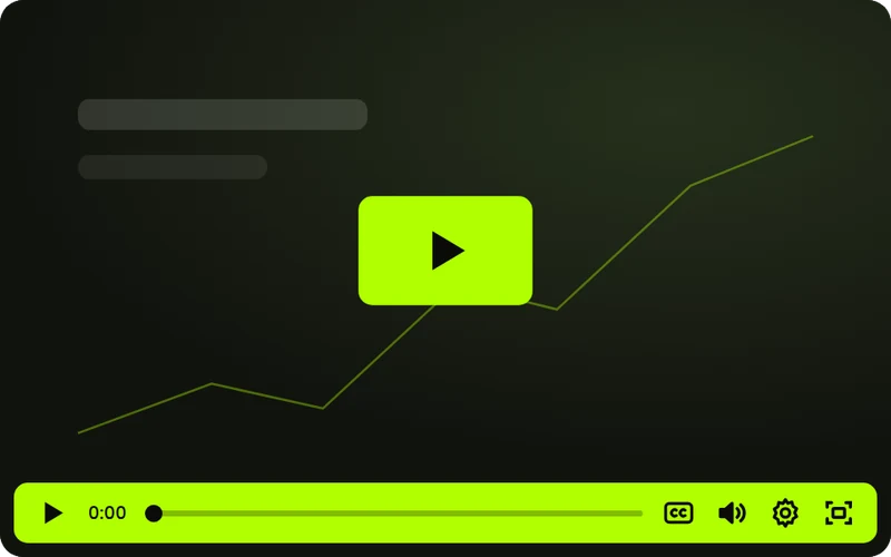 KillerPlayer Studio theme: rounded player with a floating control bar and a centered play button